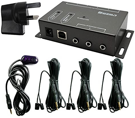 SZBJ Ripetitore IR, Ripetitore IR Remoto, Telecomando Infrarossi Extender Kit BD102, tre doppia testa ir emettitore