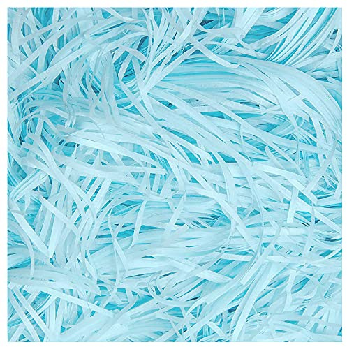 Carta Tagliuzzata, 200g Materiale di Riempimento per Confezioni, Per L'artigianato, il Fai da te, Le Feste, il Riempimento e la Confezione di Regali, Blu
