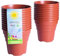 Happy Pots Lot de 20 pots de fleurs réutilisables en plastique de qualité supérieure pour intérieur/extérieur, décoration d'intérieur, jardinage, rond, robuste, résistant aux UV, recyclables, 10 cm,