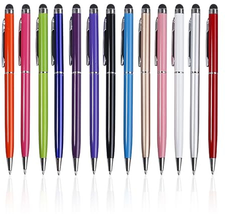 13 Penne a doppio scopo per scrittura a mano, penne, penne, penne, penne, penne, penne, penne, penne, utilizzabili per touchscreen, adatti per carta, telefoni cellulari, tablet