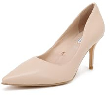 QUEEN HELENA Scarpe con Tacco Basso Decollete Punta Chiusa Eleganti Donna S1999 (Nude, Sistema Taglie Calzature EU, Adulto, Donna, Numero, Media, 36)