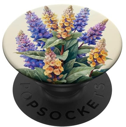 Anise Hyssop Bouquet Floral Pastel Colors Graphic PopSockets Swappable PopGrip