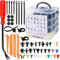 KIMIGO Set di 1420 Rivetti in Plastica per Auto - 32 Misure Universali di Clip di Fissaggio Auto,Clip di Fissaggio per Auto,Clip di Viti di Plastica,con Fascette,Distanziatori e Accessori per Utensili