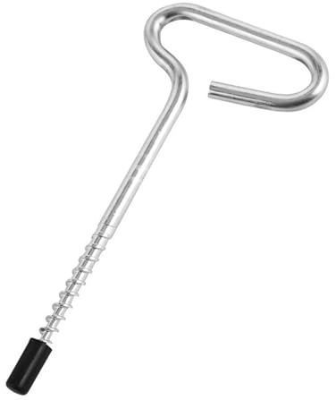 Ancres de pavillon de glace, piquets pour tentes de pêche, piquets d'ancrage portables en métal | Piquets pour carpe de pêche sur glace, piquets filetés pour carpe, robustes,