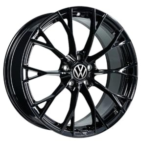 Volkswagen Cerchio in Lega per Golf VIII GTI/R, Warmenau, Alluminio-Magnesio-Silicio, Nero Lucido, 8,0J x 19, PCD 112/5, ET 50mm