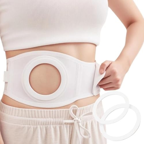 Stomiband För Män Och Kvinnor, Justerbart Stomiband Med 2 Hålstorlekar, Komfortbälte Efter Operation, Förebygger Parastomalt Bråck(X-Large)