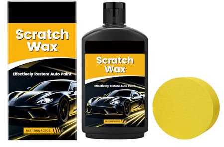 Reparadora de Arañazos para Coche | Crema de 120g para Pulido y Brillo - Pulido De Pintura Y Cuidado Detallado - Limpieza y Restauración de Carrocería Exterior para Acabado de