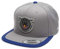 Kini Red Bull Crest Cap – Trendige Snapback, Flexfit, Herren Kappe, Basecap mit Logo-Patch Motiv, One Size, Größenverstellbar - Grey/Blue