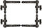 KOTARBAU® Winkelband 400 x 300 mm mit Kloben 2 Paar Fensterladenband Winkelscharnier Türband Torband Schwarz Pulverbeschichtet Fensterband Baubeschlag