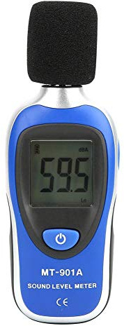 LCD Digital Sound Level Meter, MT-901A Portable Noise Detector Tester Data Decibel Measurement 30-130dB for Factory