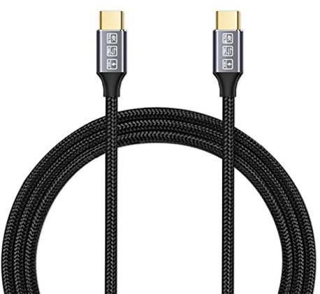 USB-C to USB-C 3.1 Gen2 Cable 10Gbps Data Transfer, 100W 20V/5A 3.3ft USB Type C PD Fast Charging Cable 4K Video Output Compatible with Thunderbolt 3, MacBook Pro, Galaxy S21 1M, Smartphone