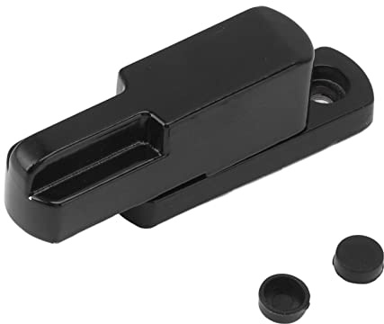 Pestillo de Ventana, Cerradura de Marco, Aleación de Aluminio, Antirrobo, Tipo T, Universal, a Prueba de Niños, Cerradura de Seguridad, Reemplazo para Seguridad del Hogar (Negro)