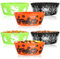 com-four® 6x Ciotole per Snack di Halloween - Set di Ciotole per Dolci confezionati - Piatti per Snack in Plastica - Stoviglie per Feste per Halloween e Feste a Tema (6 pezzi - 3 colori)