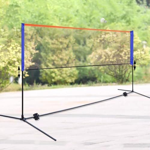 Badminton-Netzständer, tragbares Badminton-Netz mit Standstange, Hinterhof-Garten-Rasen-Park-Ballspiel-Trainingsgerät, erwachsenes Junior-Pickleball-Volleyball-Tennisnetz