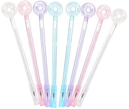 Didiseaon 8Pcs Doughnut Shape Gel Ink Pens for Office Use