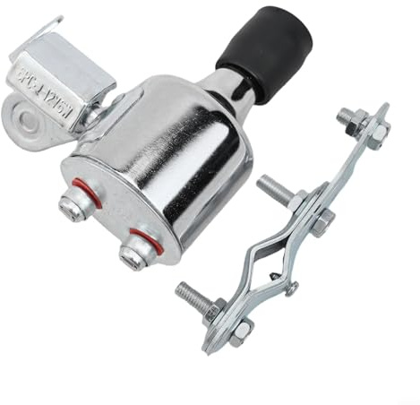 Generador de bicicleta AC12V 6W Dinamo para iluminación de bicicleta, construcción de metal con soporte de montaje, soporta generación eficiente de energía de bicicleta (negro)