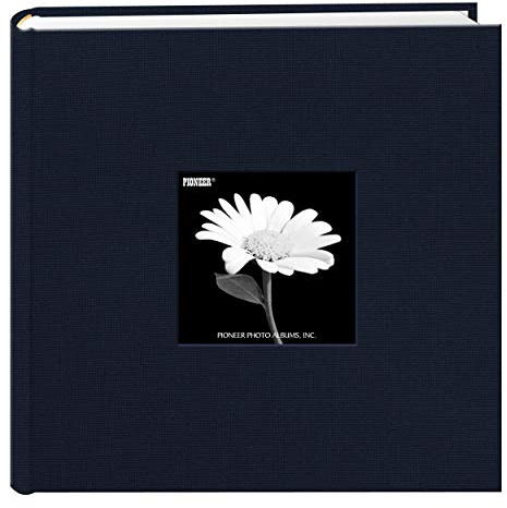Fabric Frame Cover Photo Album 200 Pockets Hold 4x6 Photos, Royal Navy