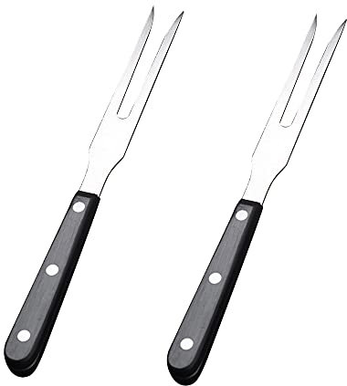 2 Pcs Carving Forks Pot Forks Stainless Steel Meat Serving Forks for BBQ Kitchen Turkey Roast Dinner Party Festival