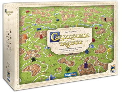 Giochi Uniti - Carcassonne Big Box 2022, Carcassonne, Gioco da tavolo, 2-6 Giocatori, 7+ Anni, Edizione Italiana, GU729 [nuova versione]