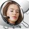Retoo Specchio cosmetico a doppio lato con ingrandimento 1 e 2 x, specchio cromato per trucco, orientabile a 360° per trucchi, rasatura, specchio da trucco, specchio da barba