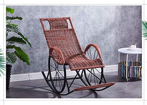 Sun Lounger Garden Chairs Foldable Deck Chair Balcony Recliner, PE Rattan Balcony Recliner with Adjustable Padded Headrests Zero Gravity Chair Outdoor Deck Chair (Color, Black),Five Colors