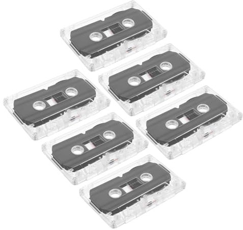 NUOBESTY 6pezzi Nastri Audio Vergini Nastri Audiocassetta Registrabili Da Minuti Audio Vuoti Per Registrazione