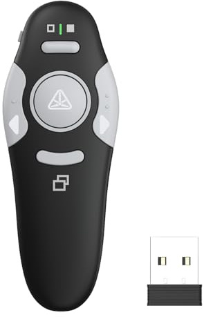 QUI 10 Pack Wireless Presenter PowerPoint Clicker, RF 2.4GHz USB Presentation Clicker for Google Slides, Keynote, Mac, Windows