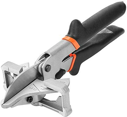 Yctze Taglierina per Rifinitura Multiangolare per Tubi per Canaline in PVC - Cesoia per Guarnizioni Regolabile 0° a 135° con Lama Sostituibile per Tagli di Precisione