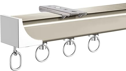 Binario per tenda da soffitto, sistema a binario drappeggiato da parete, in alluminio, impermeabile, antiscivolo, divisorio
