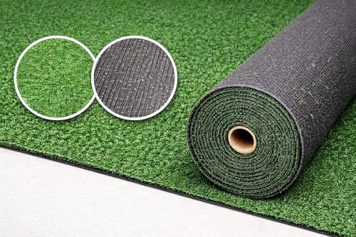 Erba Sintetica Made in Italy 7mm – Tappeto Prato Artificiale Drenante Antiscivolo per Terrazzo, Balcone, Giardino e Esterni – Facile da Posare – Vari Formati (2 x 3 metri)