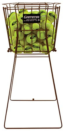GAMMA Sport Tennis ballhoppers – langlebig, praktisch, robuste Konstruktion, für Tennis Ball Pickup, Transport und Aufbewahrung, (verschiedene Designs/Kapazitäten zu halten 50, 55, 75, 90, 110, 140 Bälle), Unisex, Hi-Rise 75, Gold (Holds 75 Balls), Holds 75