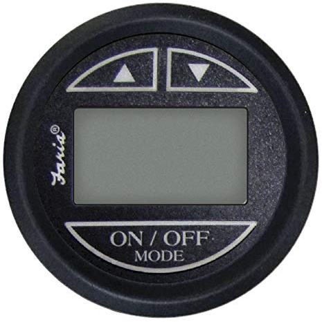 Faria 12851 Euro Depth Sounder (in-Hull Mounted Transducer) SN2010-2, Black