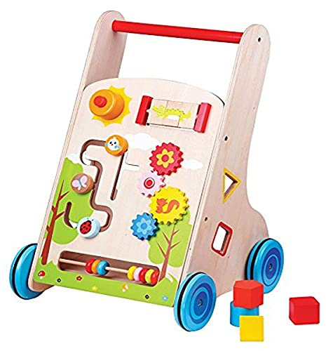 New Classic Toys Nuevos Juguetes Clásicos - 1302 - Vehículo para los niños - Carretilla Pulse Multi-Actividad 7 en 1