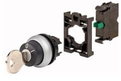 Eaton 110917 M22-WRS-K10-BVP Schlüsselschalter Frontring Kunststoff Schlüssel Schwarz 1St.