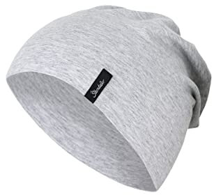 Sterntaler OCS Beanie Melange – Unisex Baby Mütze aus Melange-Singlejersey (Bio) – weiche Kopfbedeckung mit zwei Tragevarianten – lässige Übergangsmütze für Babys & Kinder – grau melange, Gr. 57