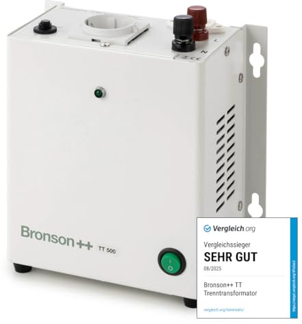 Bronson++ TT 500 Transformateur d'isolation galvanique/d'isolement/de séparation 500 Watts 500W 230 Volt
