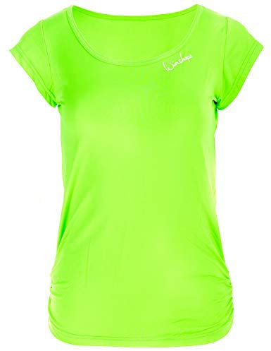 Winshape Damen Super Leichtes Functional Kurzarmshirt Aet106 Tanktop, Neon-grün, M EU
