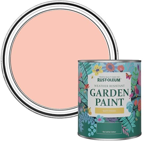 Rust-Oleum Peach Mould Resistant Garden Paint in Matt Finish - Happy as a Clam, 0.75 Liters (SHDRCT861)