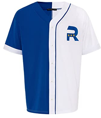 Red Bridge T-shirt de baseball à manches courtes respirante chemise sportive, bleu profond/blanc, XXL