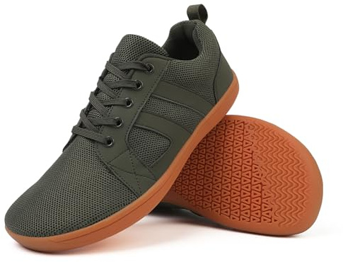 AONEGOLD Breda barfotaskor för män, kvinnor, nolldroppe, lättviktsskor, utomhus, vandringsskor, minimalistiska promenadskor, andningsbara, vardagliga sneakers 3,5-11,5 UK