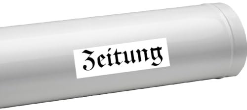 Tidningsbokstäver klistermärke identifieringsdekal för tidningsrullar (RPM3) (nr 3, 15 cm)