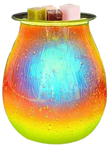 DICIMI Electric Wax Melt Warmer - Plug-In Aroma Lamp/Oil Burner, Artisan Crafted, Adjustable Heat & Mood Lighting, Smokeless Wax Burner for Wax Cubes/Oils, Certified Safe UK Home Decor Gift