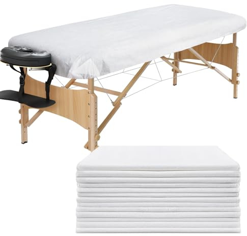 Luriseminger 30 st engångslakan massageliggor, 90 x 215 cm engångsdra-på-överdrag för massagesäng, hygienlakan av fleece för sängar och liggar