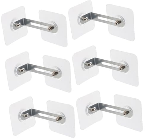 WEKADRIN 6pcs Falling Fixators for Furniture Safety Adhesive Wall Anchors for Boy Girl Proofing Preventing Tip-Over of Cabinets Bookcases Dressers