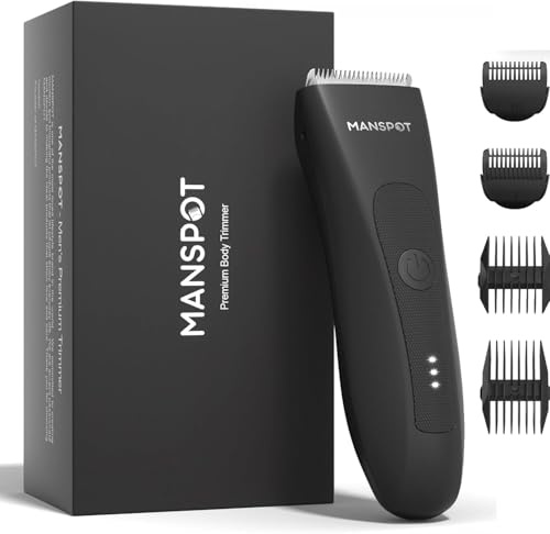 MANSPOT Rasoio Elettrico Corpo Uomo, Depilatore con Lama in Ceramica