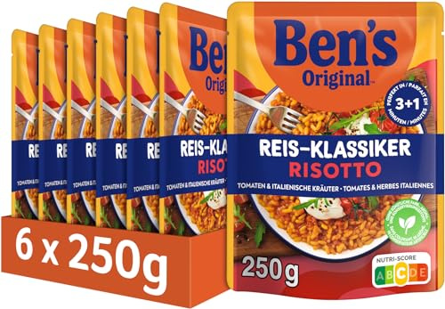 BEN'S ORIGINAL™ Fertiggericht Risotto Tomaten & italienische Kräuter 6 x 250g