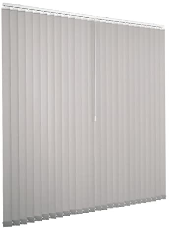 Ventanara® Lamellenvorhang grau Vertikaljalousie 89mm inklusive Montagematerial 250 x 250 cm