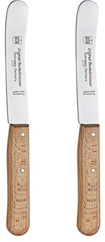 RÖR Buckelsmesser 2-TLG Made in Solingen bokträ handtag på höjden. Stål frukost