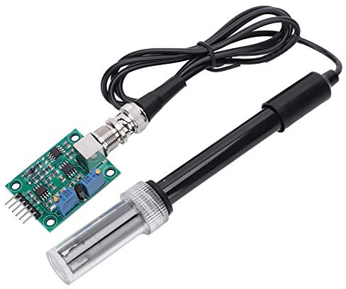 Eujgoov PH Modul Probe Detection and Acquisition Monitoring Control PH Value Detection Sensor Module Industrial Inspection Tool （0‑14PH）