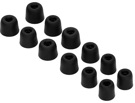 Ruimou Lot de 6 paires d'embouts en mousse à mémoire de forme (S/M/L) pour écouteurs intra-auriculaires de 3 à 4 mm, compatibles avec TIN HiFi T2/T2 Pro, SHURE SE846/535/215, Winston W Series, Meizu